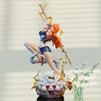 Nami Figure, Shorts Glamour Nami Lady, Beautiful Girl Anime Statue Model Figurine Decoration Toy Gift 11.02 Inch