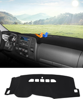 KUST Dashboard Cover Mat for 2007-2013 Chevy Chevrolet Silverado/GMC Sierra with Two Glove Boxes Accessories Dash Cover Flann...