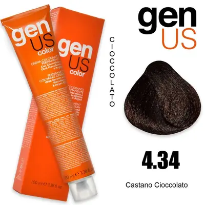 Genus permanent coloring cream 100 ml 4.34