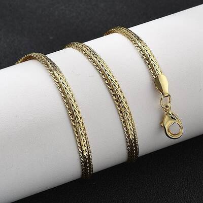 Brass Wheat Chain Necklaces for Women