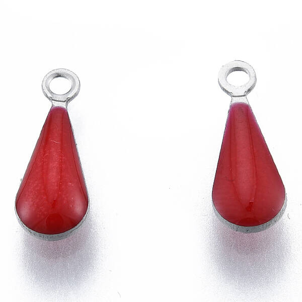304 Stainless Steel Enamel Charms