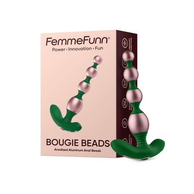 Bougie Beads Anodized Aluminum Anal Beads - Rose Gold