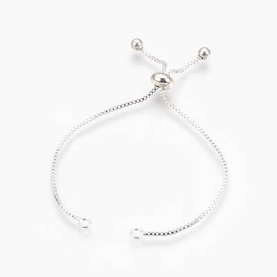 Brass Box Chain Slider Bracelet Making