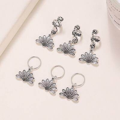 6Pcs Alloy Dreadlocks Beads