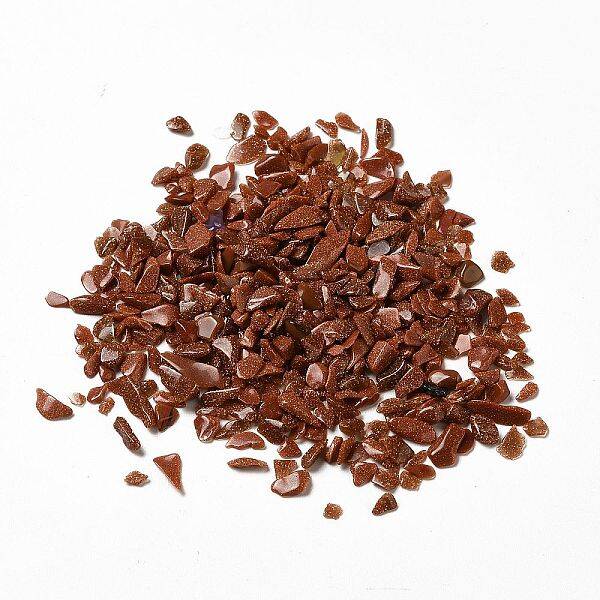 Synthetic Goldstone Chip Beads