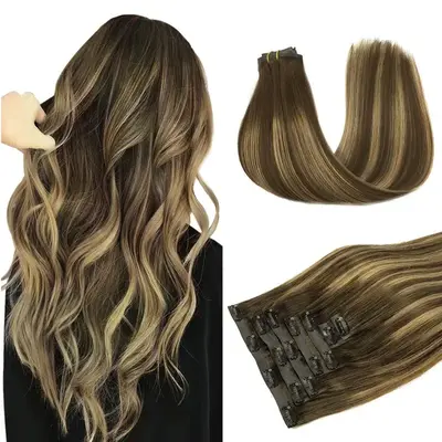 Doores Seamless Clip In Hair Extensions Remy Human Hair Extensions 7 Pcs Beginner Friendly Natural Straight #TikTokShopfallde...