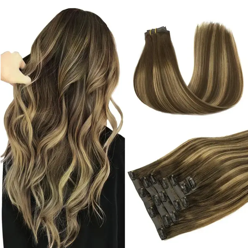 Doores Seamless Clip In Hair Extensions Remy Human Hair Extensions 7 Pcs Beginner Friendly Natural Straight #TikTokShopfallde...