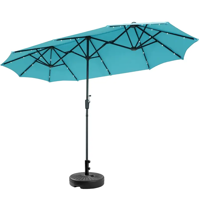 GDY 13ft Large Patio Umbrella, Double-Sided Umbrella With Base