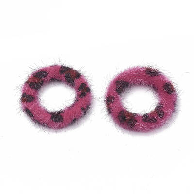 Faux Mink Fur Covered Linking Rings