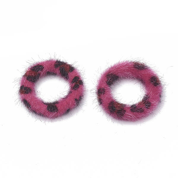 Faux Mink Fur Covered Linking Rings