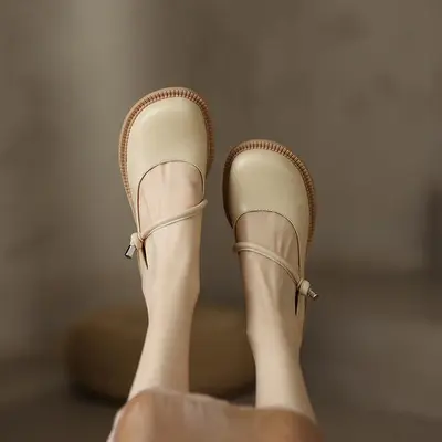 CHIKO Macey Round Toe Block Heels Mary Jane Shoes
