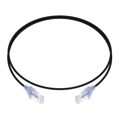 44500 Monoprice Cat6A Ethernet Patch Cable SlimRun UTP 30AWG 10G Pure Bare Copper Snagless RJ45 3ft Black