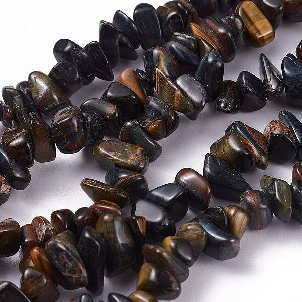 Natural Blue Tiger Eye(Dyed & Heated) Beads Strands