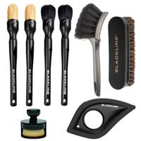 BLACKLINE Brush Kit – Premium Detailing Brush Set for Interior & Exterior | Ultra Soft, Boar’s Hair, Tire, Leather & Pet ...