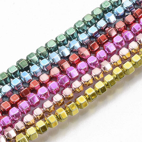 Electroplated Non-magnetic Synthetic Hematite Beads Strands