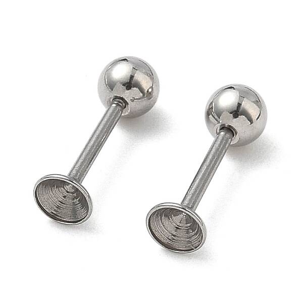 304 Stainless Steel Stud Earring Findings