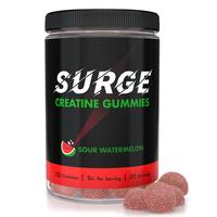 Creatine Gummies | Sour Watermelon | Sweet Lemon | 5G Per Serving | 30 Servings | 120 Gummies | Lab Tested - SURGE SUPPLEMENT...