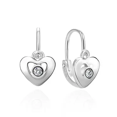 Beneto AGUC2583D-WL Zirconia Earrings
