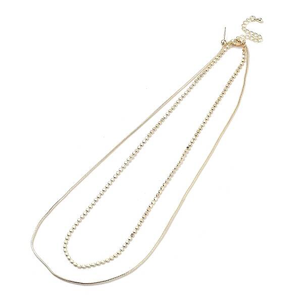 Brass Double Layer Necklaces
