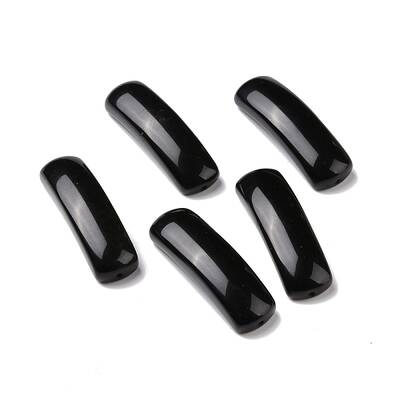 Natural Obsidian Connector Charms