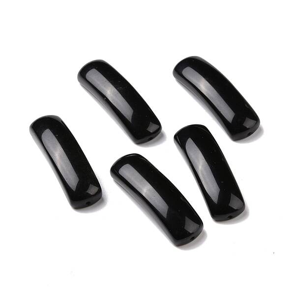 Natural Obsidian Connector Charms