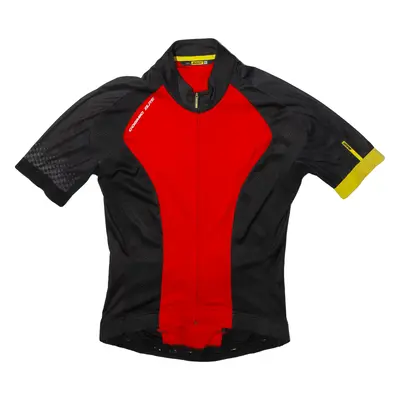 MAVIC Cycling Full Zip Mens Jersey Red High Neck L