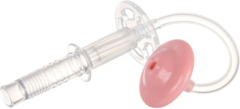 Canpol babies Straw silicone straw with pink weights