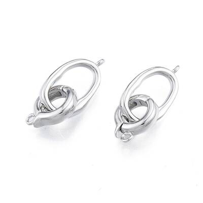 Brass Fold Over Clasps