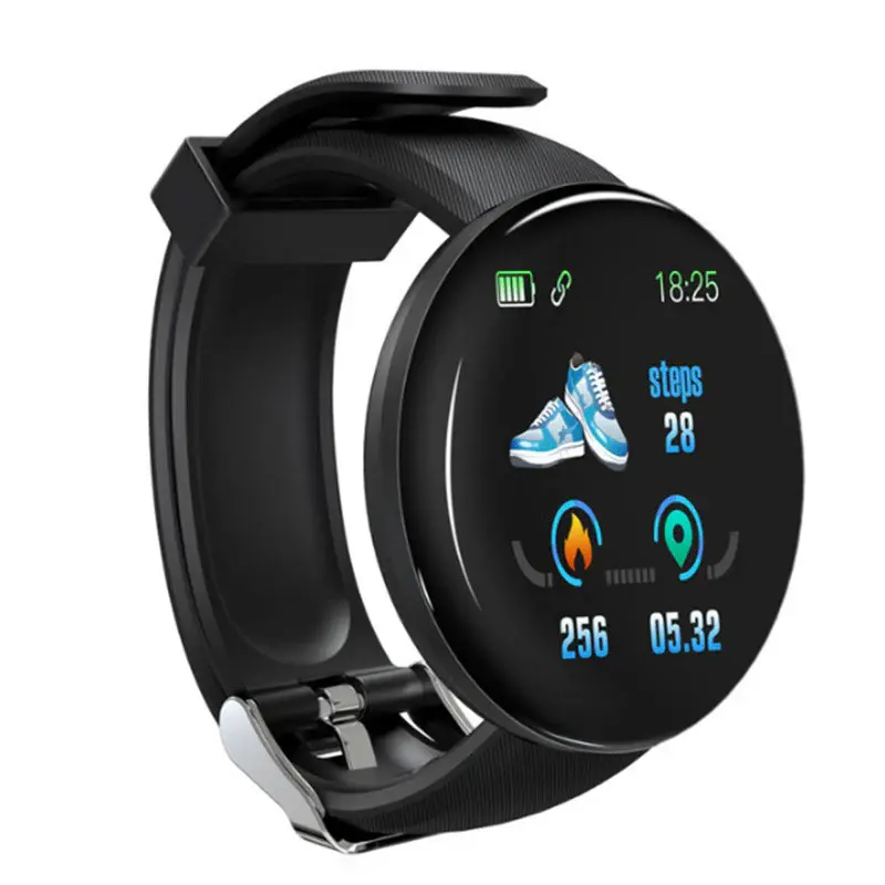 Round screen smart bracelet | Color: Black