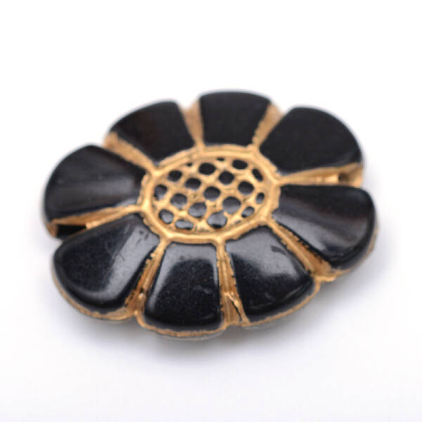 Flower Plating Acrylic Beads