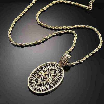 Brass Cubic Zirconia Pendant Necklaces for Women