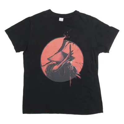 GILDAN Womens T-Shirt Black M