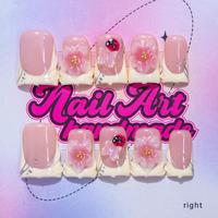 Y2K Style 10-Piece Handmade Duckbill Nail Set, Available in Sizes S, M, L, Perfect Gift for Girls, Suitable for Parties and D...