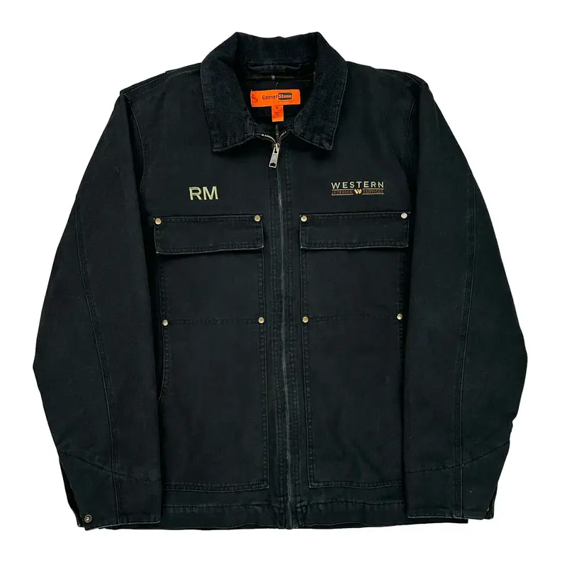 Western Corner Stone Jacket - Medium Navy Cotton