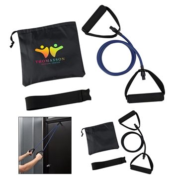 25 Customized Yoga Stretch Band In Carry Pouch - Latex & Comfort ...