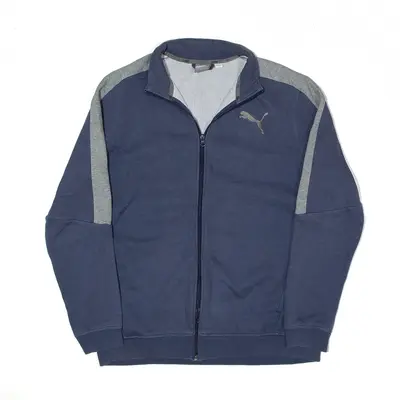 PUMA Track Jacket Blue Mens L