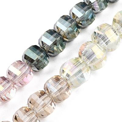 Rondelle Transparent Glass Beads Strands