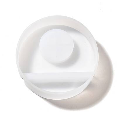 Flat Round DIY Candle Silicone Molds