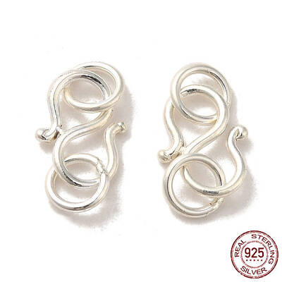 925 Sterling Silver S Shape Clasps
