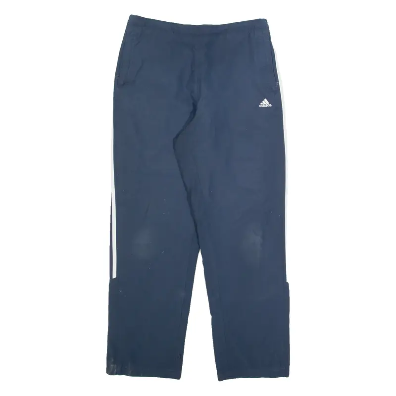 ADIDAS Mens Track Pants Blue Straight L W30 L30