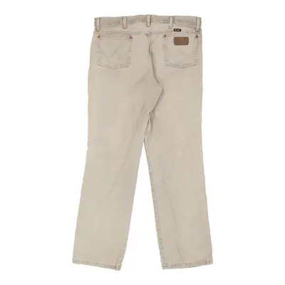 Wrangler Jeans - 36W 30L Beige Cotton