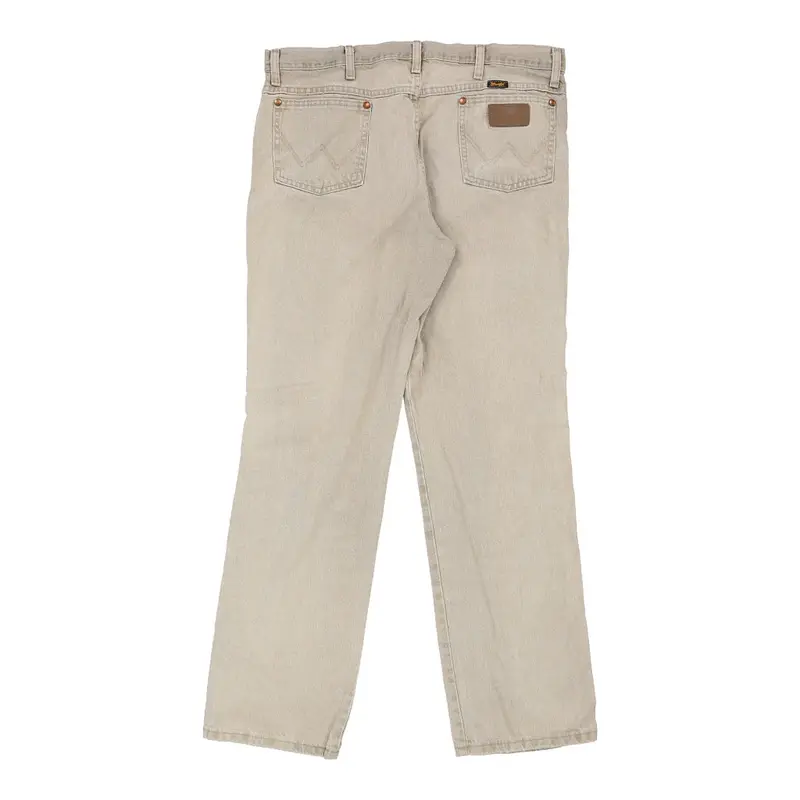 Wrangler Jeans - 36W 30L Beige Cotton