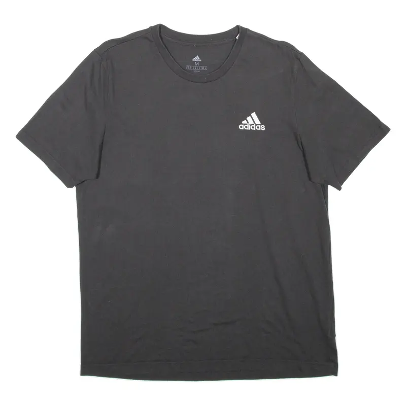 ADIDAS Mens T-Shirt Black Crew Neck M