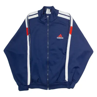 ADIDAS Mens Track Jacket Blue 90s M