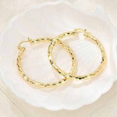 Brass Hoop Earrings