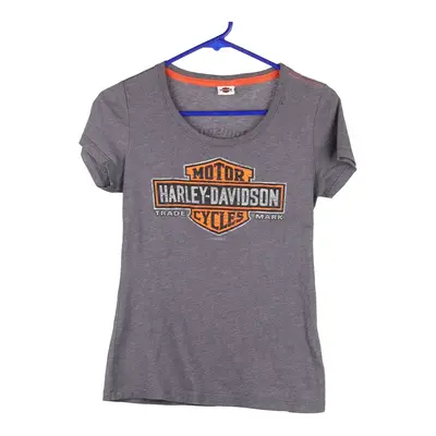 Cape Breton, Nova Scotia, Canada Harley Davidson T-Shirt - Medium Grey Cotton Blend