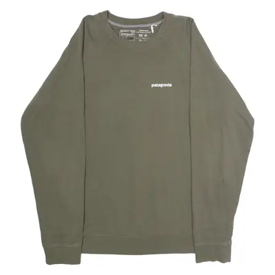 PATAGONIA Mens Sweatshirt Green Crew Neck L