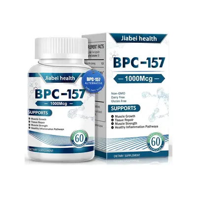 BPC-157 Peptide Capsules 1000mcg - Non-GMO Gluten-Free Caps | Muscle Recovery, Health Boost, Joint & Tissue Repair, gut Heal...