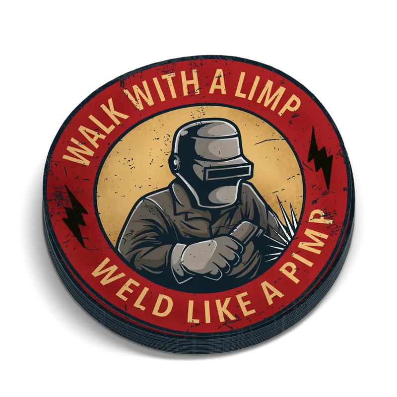 Weld Like A Pimp Sticker