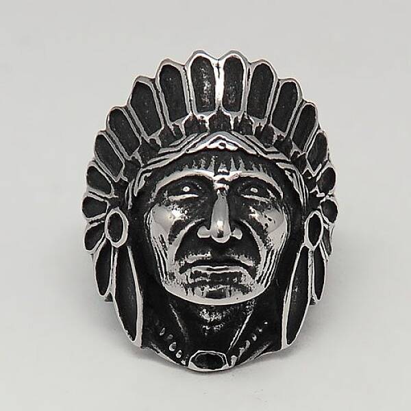 Personalized Retro 304 Stainless Steel Wide Band Rings for Men